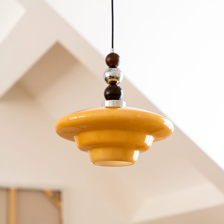 Lynn's Lighting | Yellow Vintage Pendant Lamps