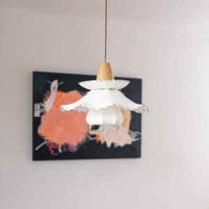 Lynn's Lighting | Fabric flower Pendant light