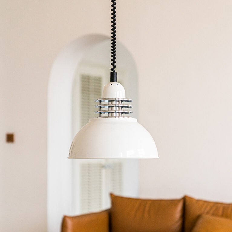 Lynn's Lighting | Industry liftable white Pendant Lamp